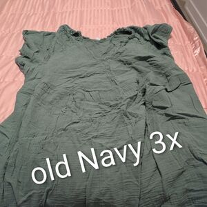 Old Navy Green Textured Dress